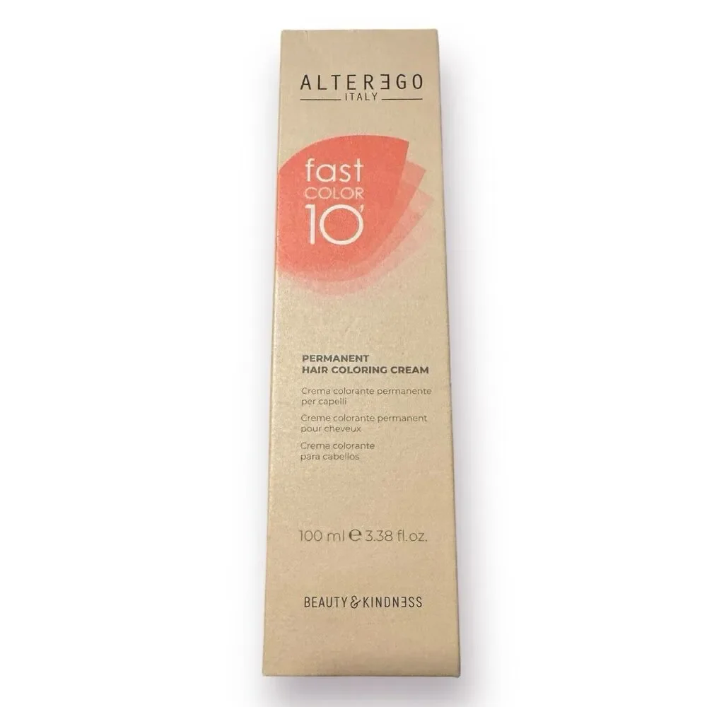 Alterego Fast Color 10 Permanent Hair Coloring Cream 3.38oz Blonde‎ Golden Brown